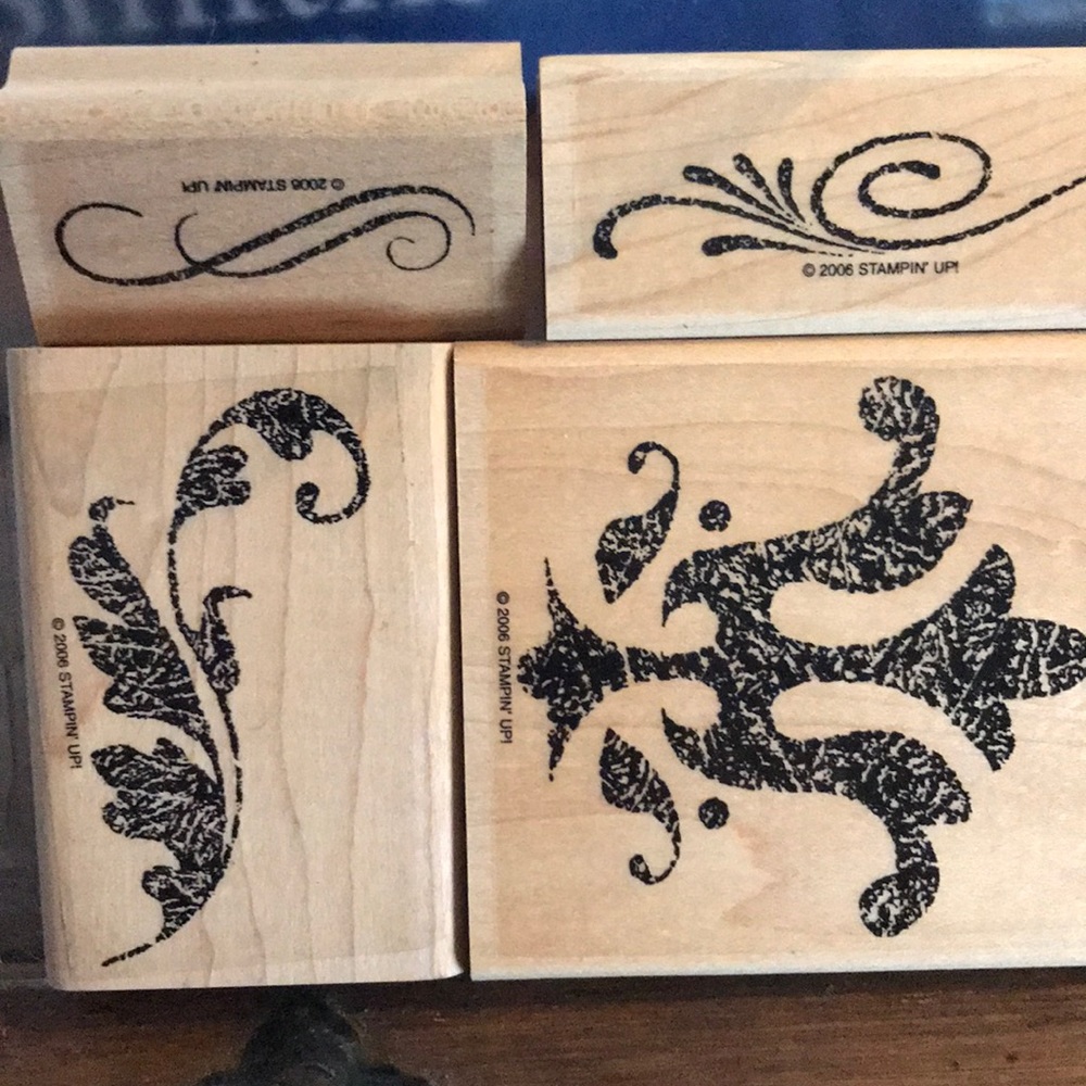 Stampin’ Up! finest flourish is set of 4 stamps